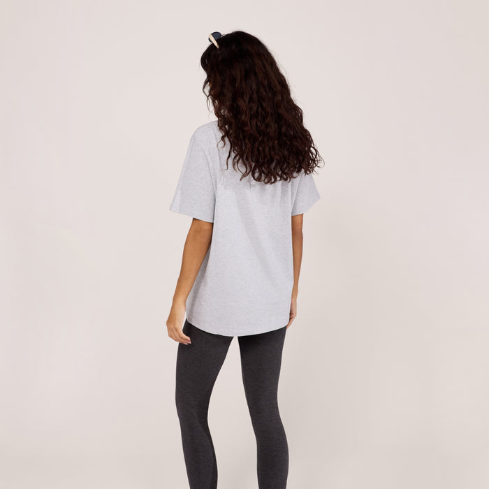 Graphic T-shirt Varsity - Light Grey Marl