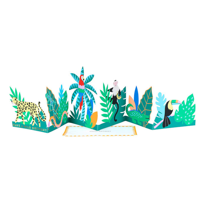 Meri Meri - Greeting Card - Jungle Jamboree Concertina