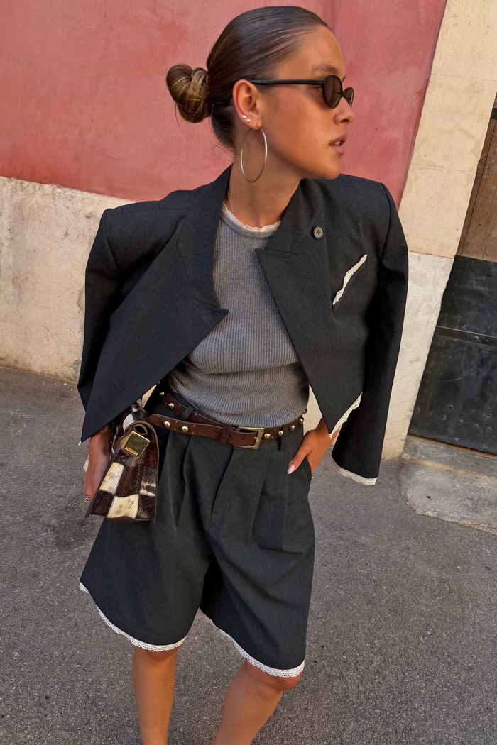 Grey Knit Vest