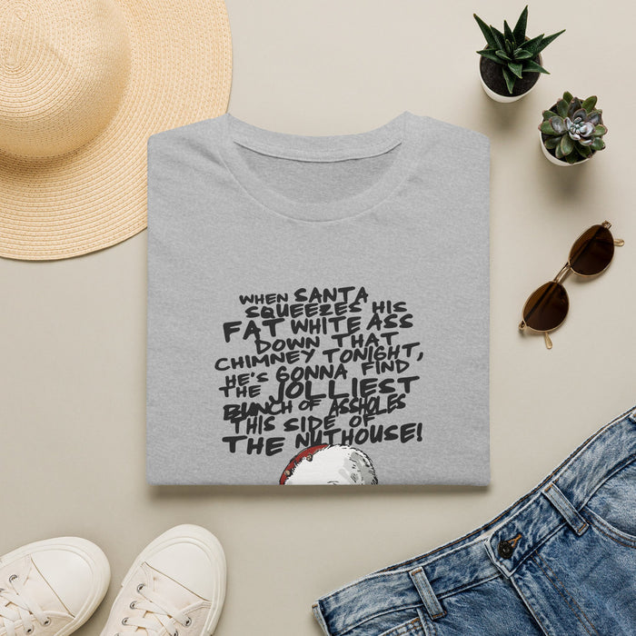 dark chocolate t-shirt with Griswold Christmas movie quote design