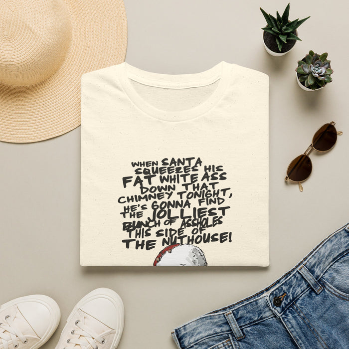 light blue t-shirt with Clark Griswold Christmas Vacation funny gift print