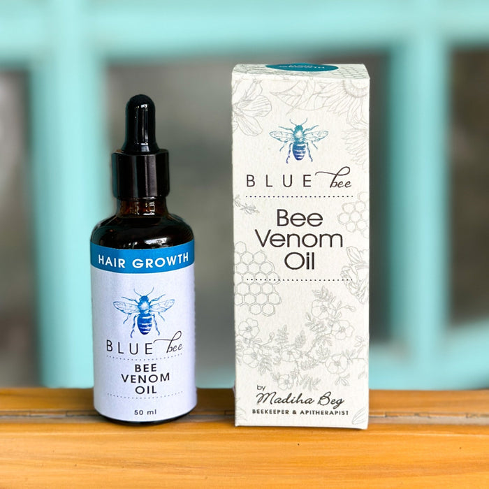 Hair Growth Bee Venom Oil 50ml - Tayyib Store - Blue Bee - Lahore