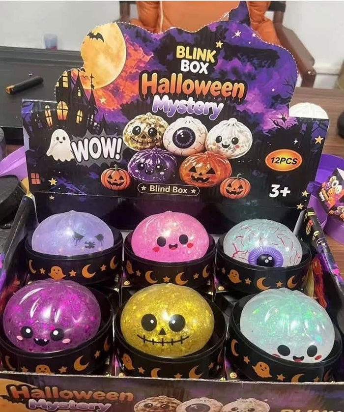 Halloween Glitter Boba Bead Mystery Dumpling Squish Toy