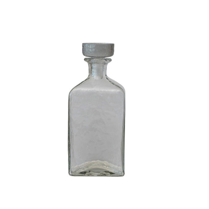 Hammered Glass Decanter