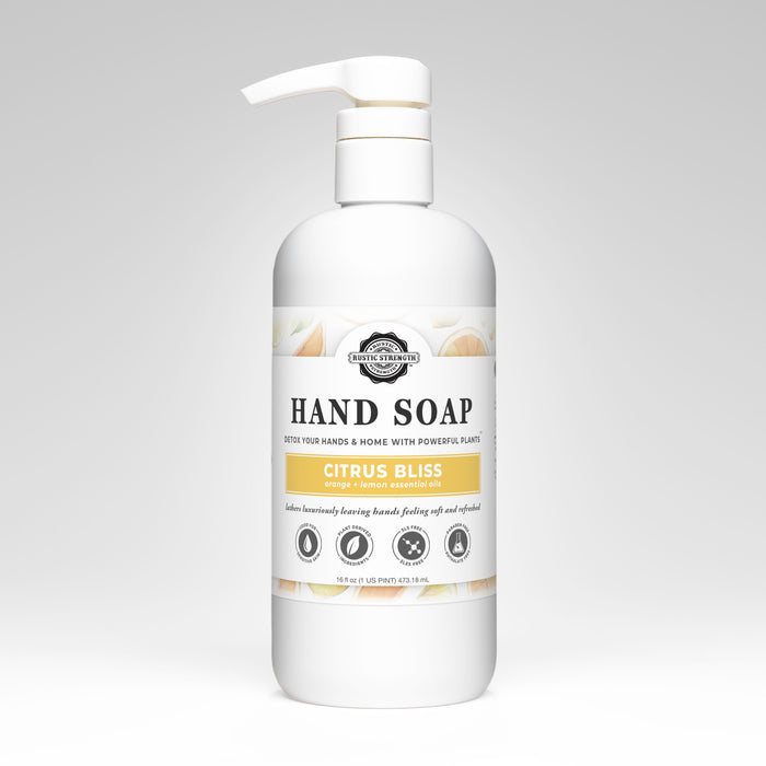 Rustic Strength,Hand Soap, 16 oz Plastic, Citrus Bliss