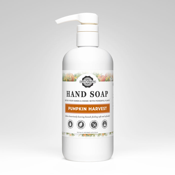 Rustic Strength,Hand Soap, 16 oz Plastic, Pumpkin Harvest