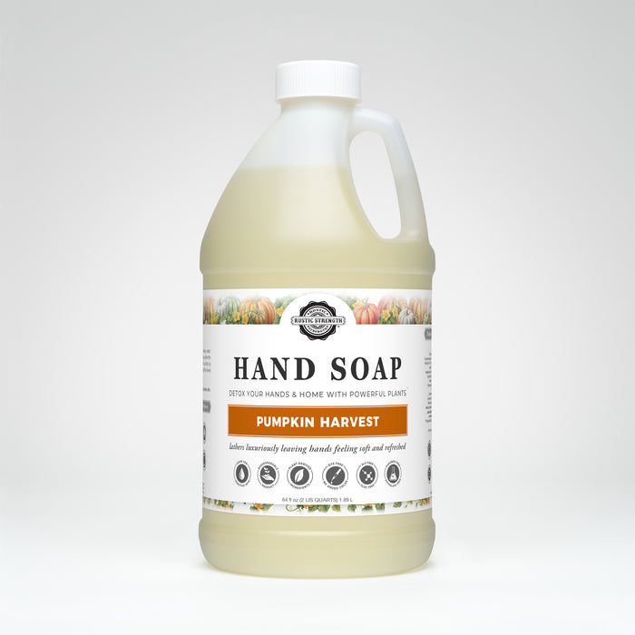 Rustic Strength, Hand Soap, 64 oz Plastic, Pumpkin Harvest