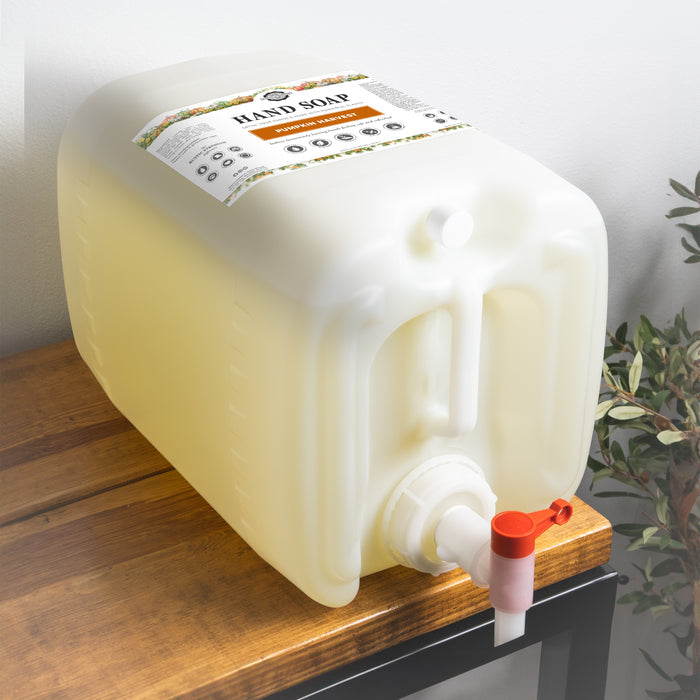Rustic Strength, Hand Soap, 5 Gallon Eco Jug with Spout, Pumpkin Harvest