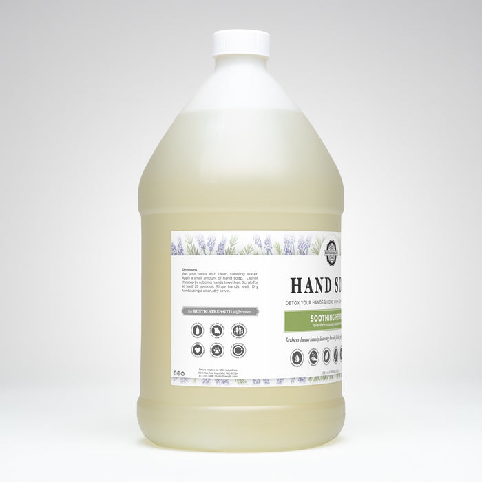 Rustic Strength,Hand Soap, 128 oz Plastic, Soothing Herbs