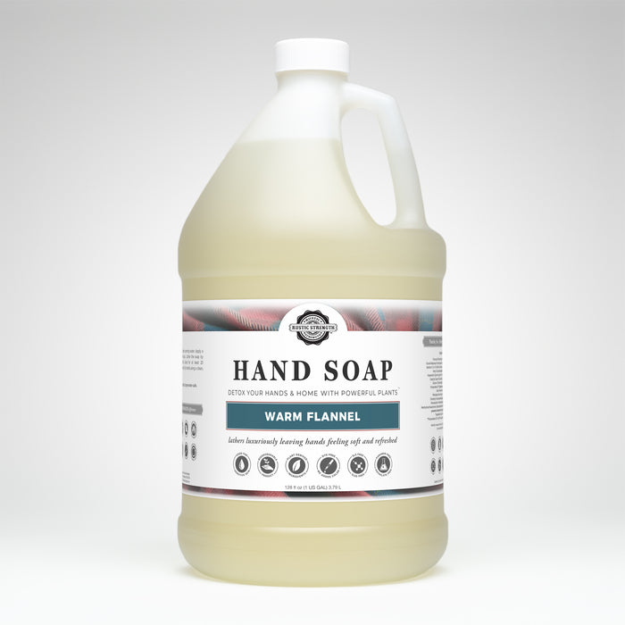 Rustic Strength, Hand Soap, 128 oz Plastic, Warm Flannel
