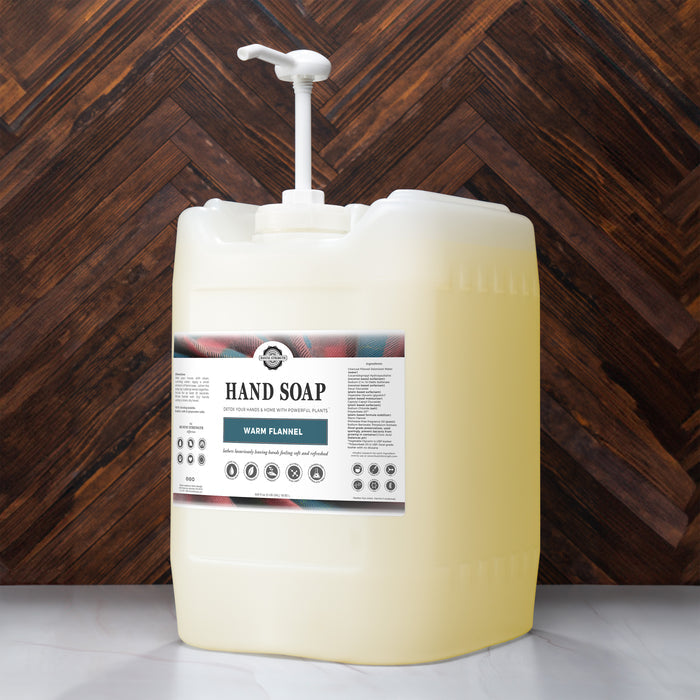 Rustic Strength, Hand Soap, 5 Gallon Eco Jug with Pump, Warm Flannel
