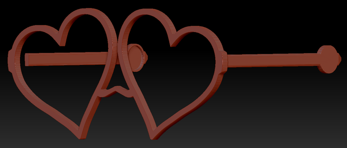 Heart Glasses W/ Arms