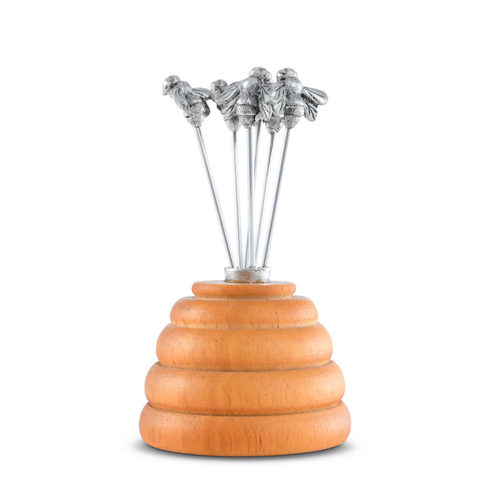 Vagabond House Hive of Bees Cheese Pick Set Product Image