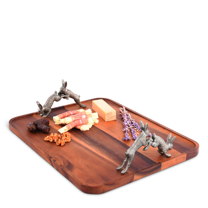 Vagabond House Hopping Bunny Wood Tray Product Image