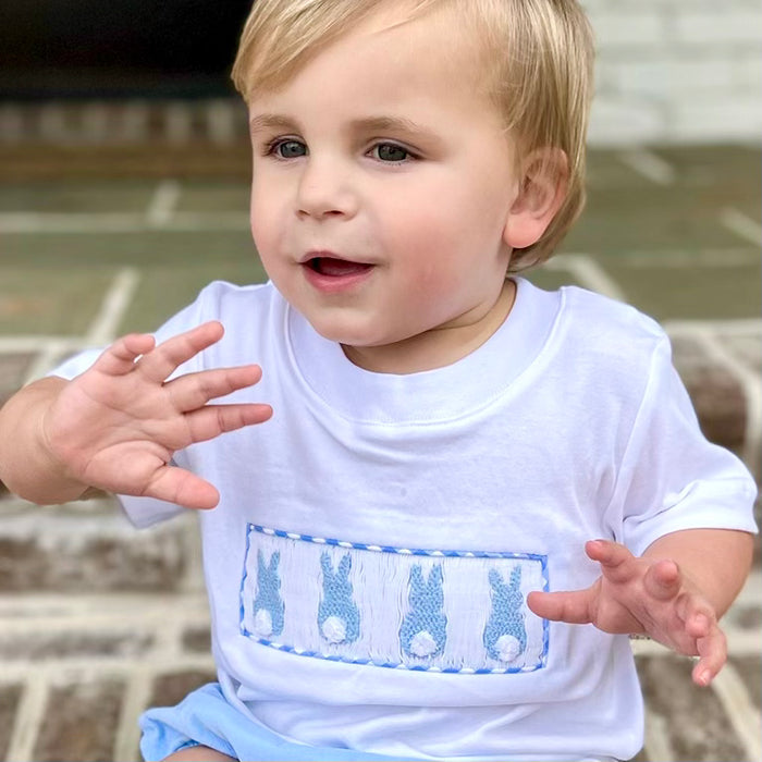 Bunny Smocked Knit Shirt