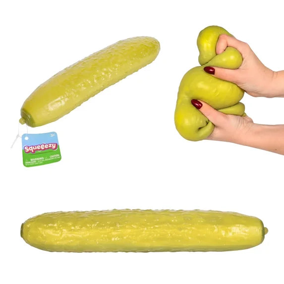Jumbo Pickle Dough Fill Squish Toy