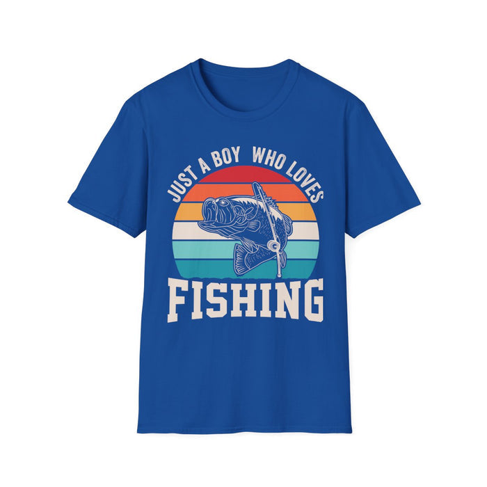 military green t-shirt with fishing passion graphic
