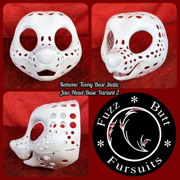 Kemono Toony Bear Static Jaw Head Base Variant 2