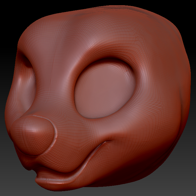 Kemono Toony Bear Static Jaw Head Base Variant 2