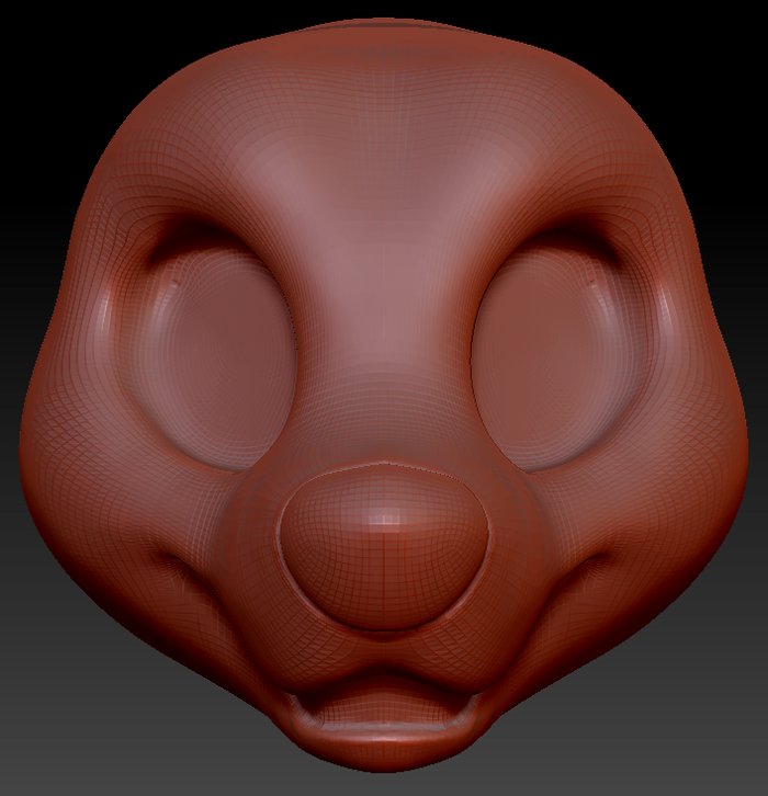 Kemono Toony Bear Static Jaw Head Base Variant 2