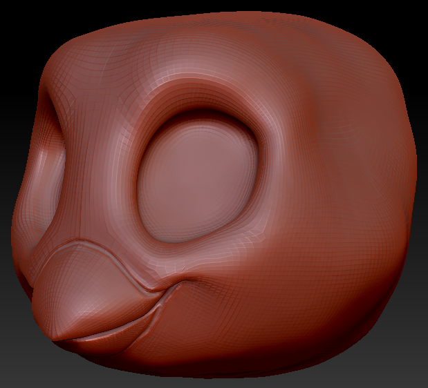 Kemono Toony Bird Head Base Variant 3
