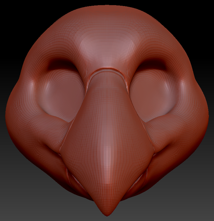 Kemono Toony Bird Static Jaw Head Base Variant 1