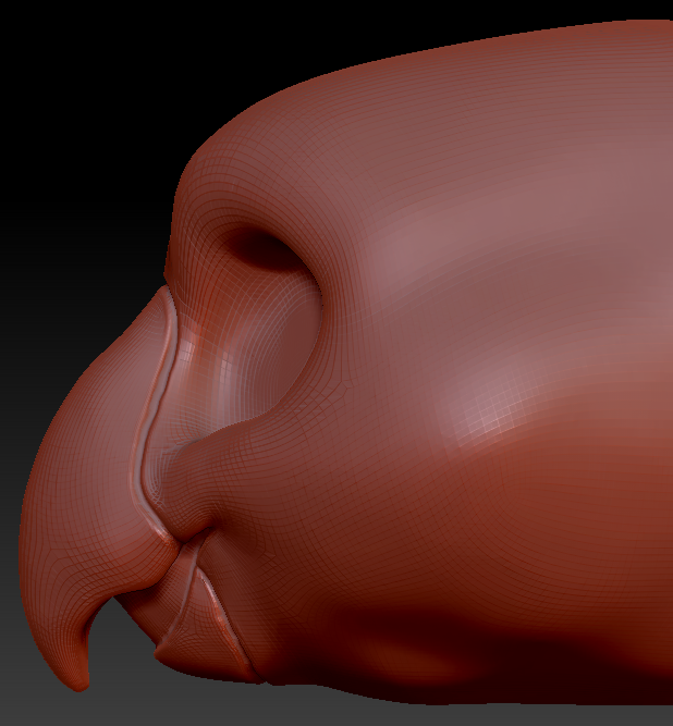 Kemono Toony Bird Static Jaw Head Base Variant 1
