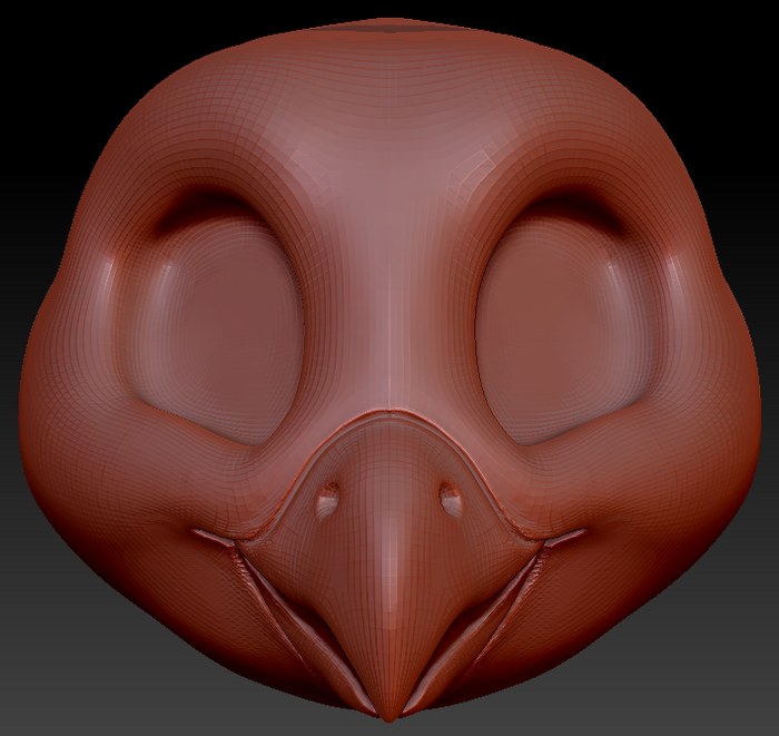 Kemono Toony Bird Static Jaw Head Base Variant 2