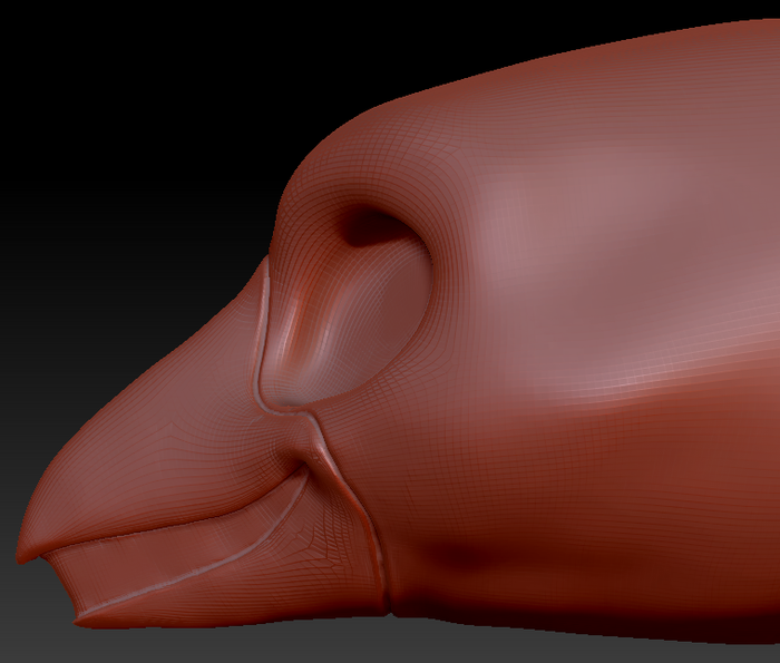 Kemono Toony Bird Static Jaw Head Base Variant 5