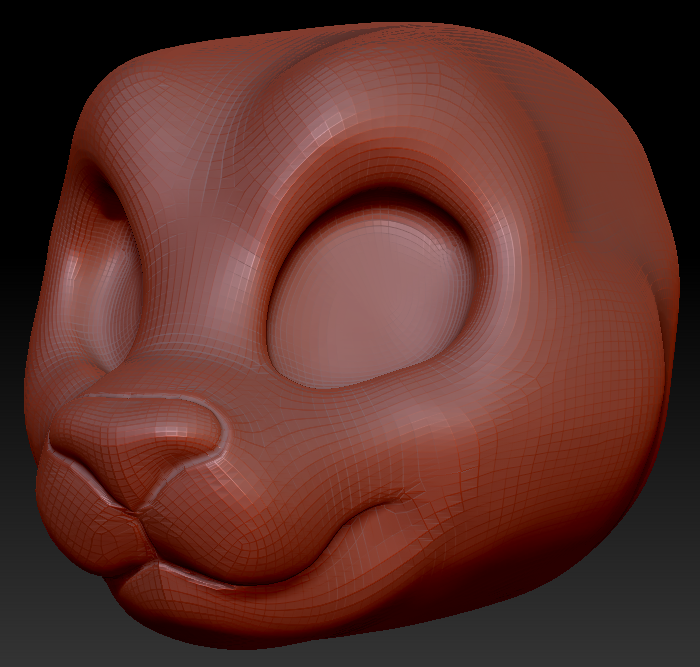 Kemono Toony Feline Head Base Variant 1