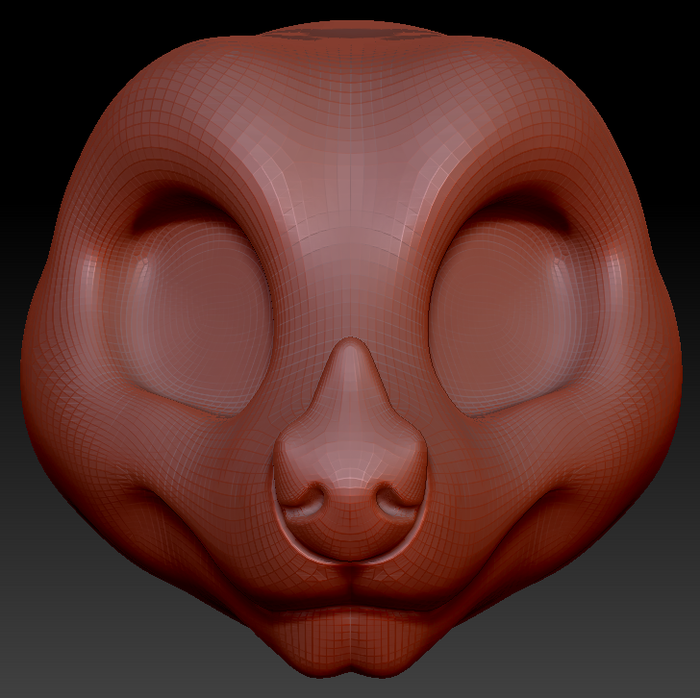 Kemono Toony Leaf-nosed Bat Head Base Variant 1