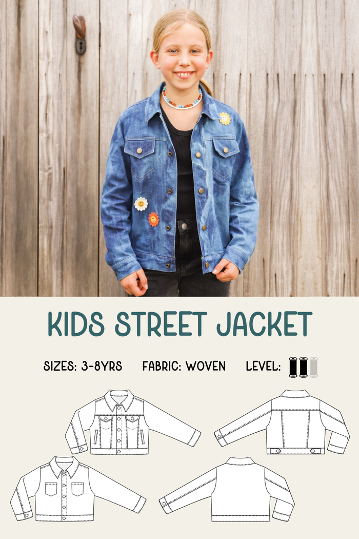 Kids Street Jacket Sewing Pattern