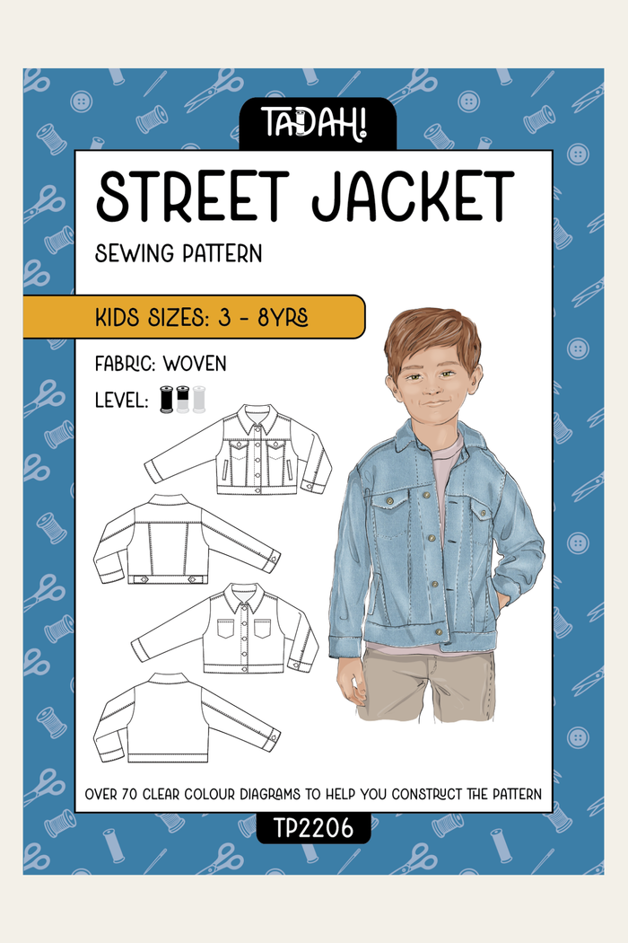 Kids Street Jacket Sewing Pattern