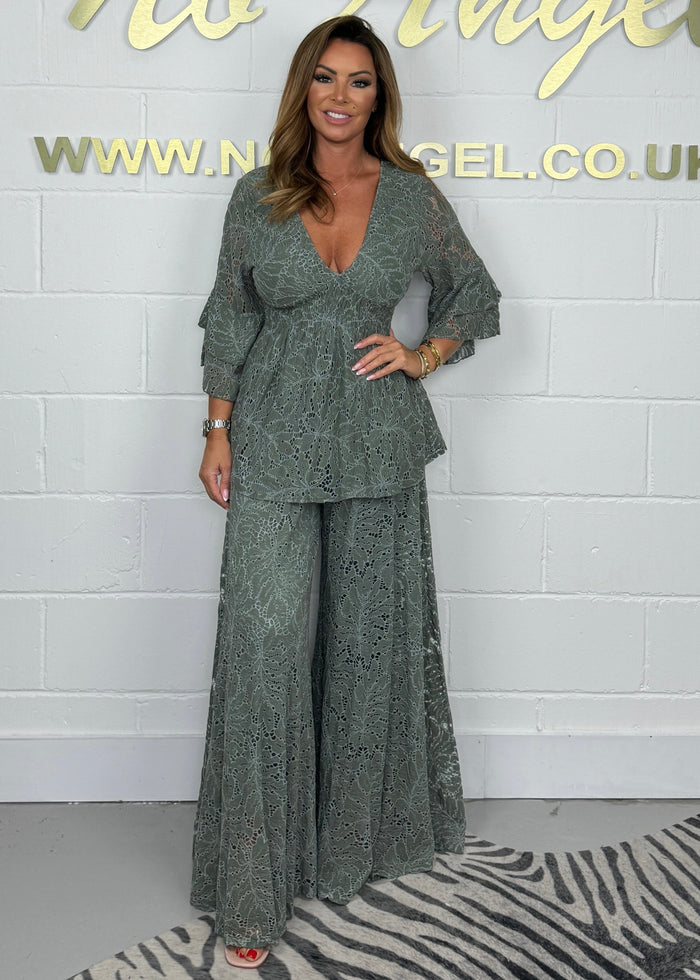 Lace Wide Leg Co-Ord (9 Colours)