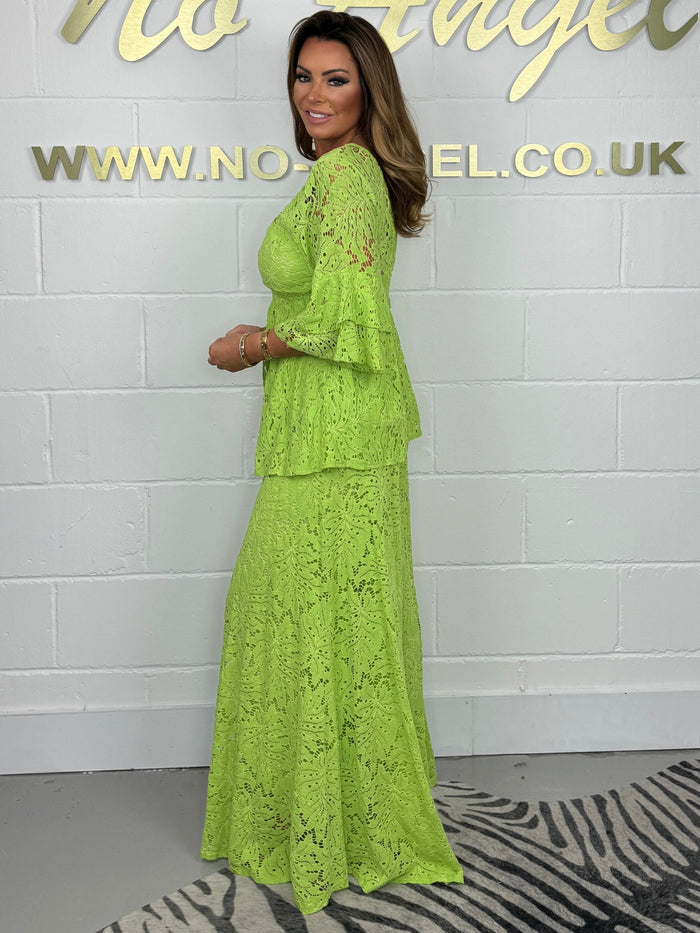 Lace Wide Leg Co-Ord (9 Colours)