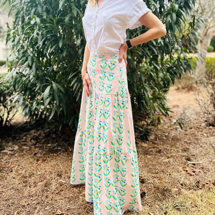 Ladies Flower Maxi Skirt - Matching Mommy & Me outfit