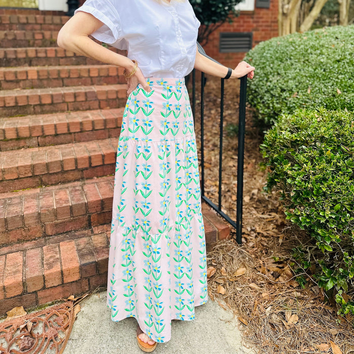 Ladies Flower Maxi Skirt - Matching Mommy & Me outfit