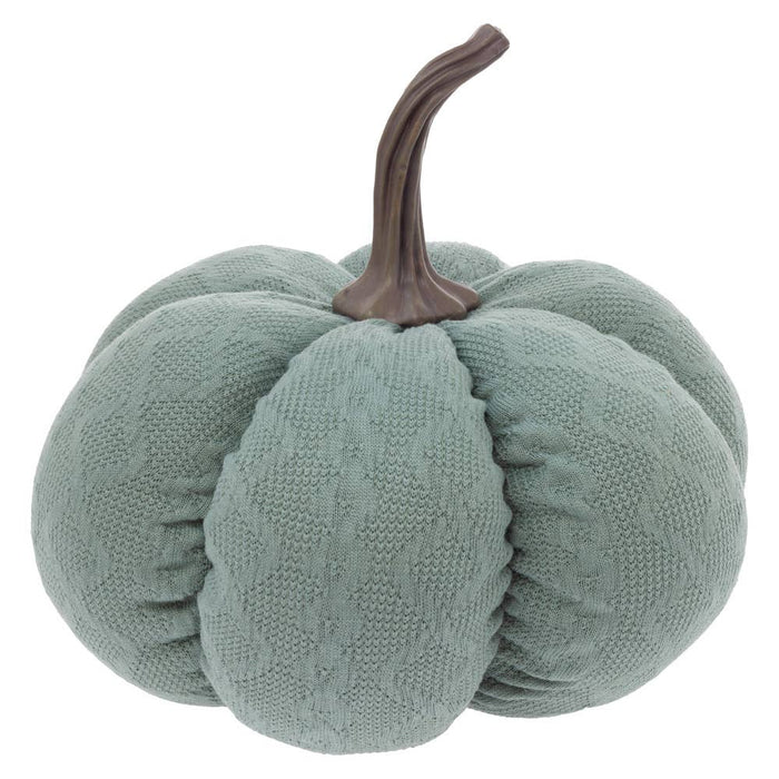 Large Plush Aqua Blue Pumpkin Fall Autumn Décor