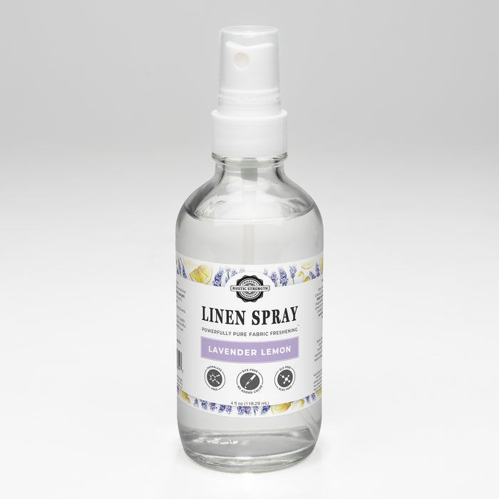 Rustic Strength - Linen Spray | 4oz Glass Spray Bottle | Lavender & Lemon