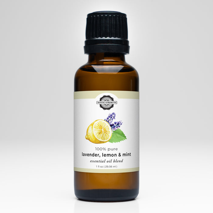Rustic Strength - Essential Oil Blend | 1oz Amber Glass Vial | Lavender, Lemon & Mint
