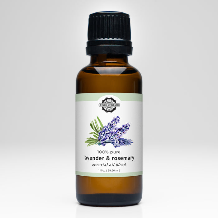 Rustic Strength - Essential Oil Blend | 1oz Amber Glass Vial | Lavender & Rosemary
