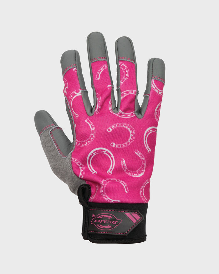 Lawn and Garden Work Gloves with Leather Palm