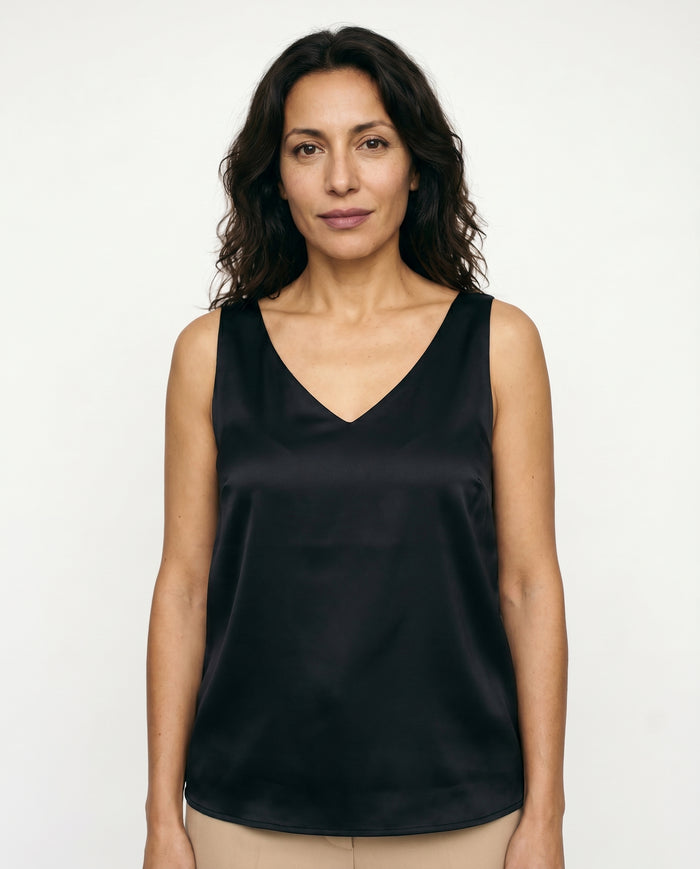 leah-satin-v-neck-tank-black-1