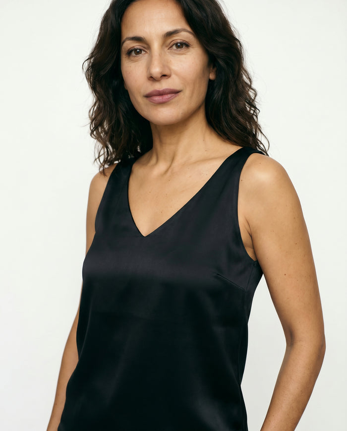 leah-satin-v-neck-tank-black-2