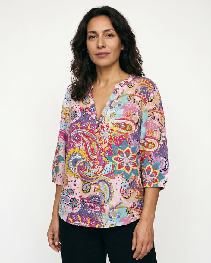 leah-boho-print-blouse-pink-1