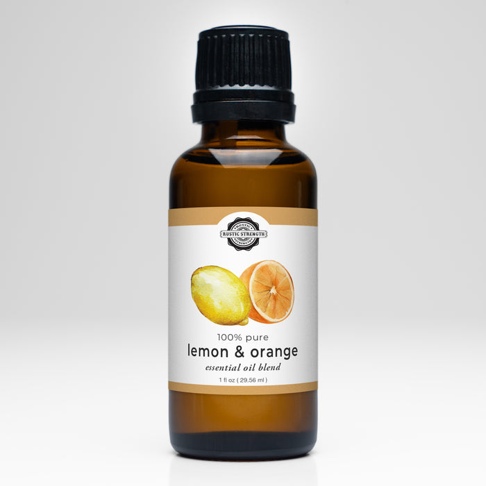 Rustic Strength - Essential Oil Blend | 1oz Amber Glass Vial | Lemon & Orange