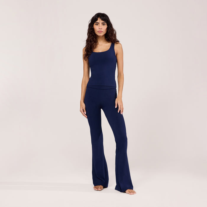 Lightweight Flare Leggings - Navy