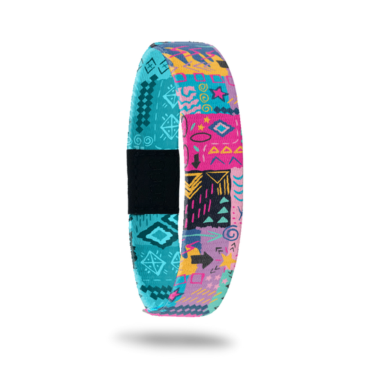 Product photo of outside design of live with joy with hand drawn geometric and abstract art