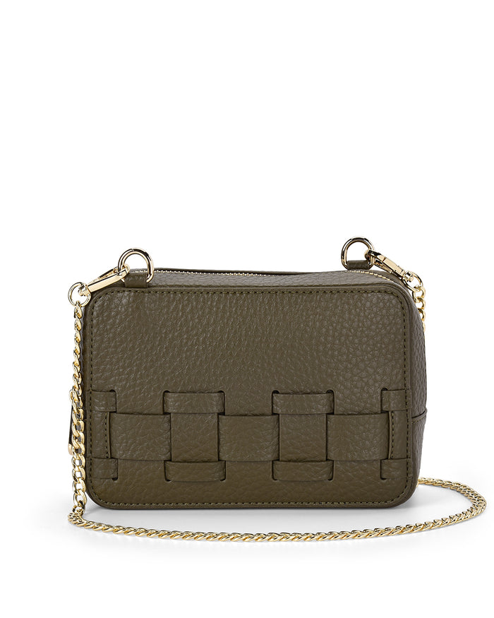 LONDON CROSSBODY BAG in Khaki by Elms and King