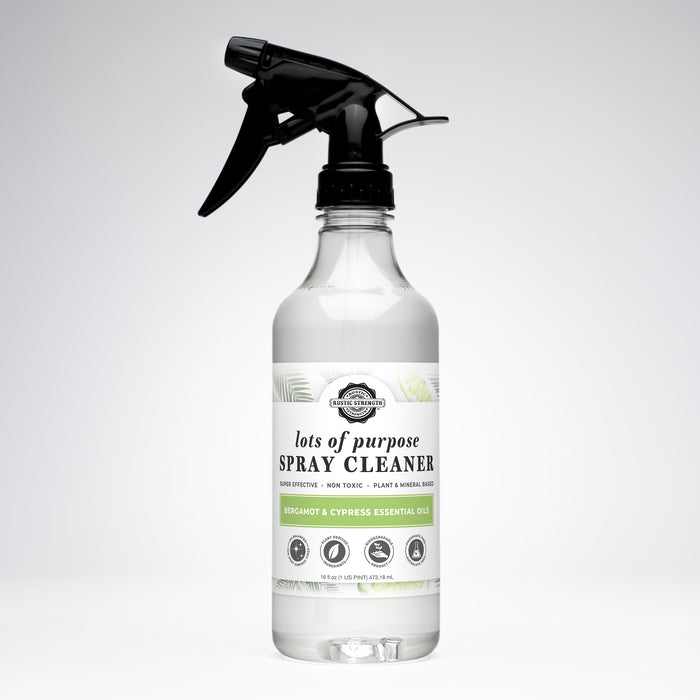 Rustic Strength, Lots of Purpose Spray Cleaner, 16oz Spray Bottle, Bergamot & Cypress